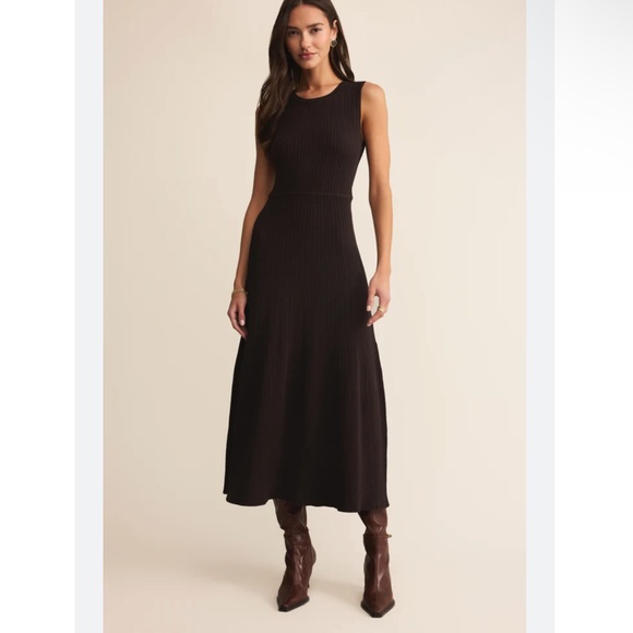 Z Supply Dresses & Skirts - Z Supply Elba Java Brown Midi Dress Size Large